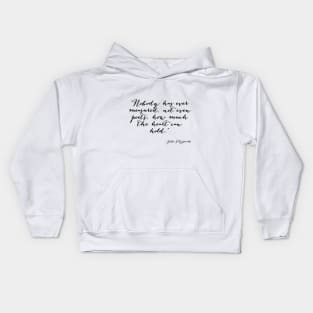 How much can the heart hold Kids Hoodie